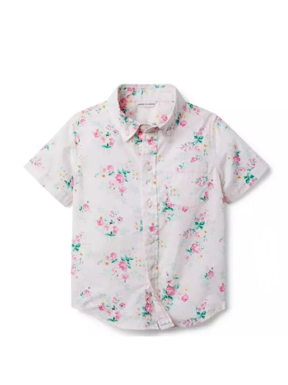 Janie and Jack Floral Poplin Shirt
